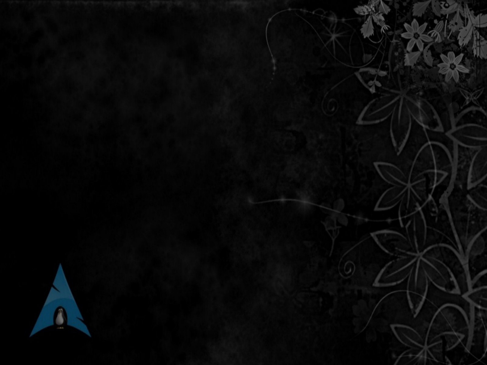 Dark Arch Linux Wallpaper Black Widescreen Background