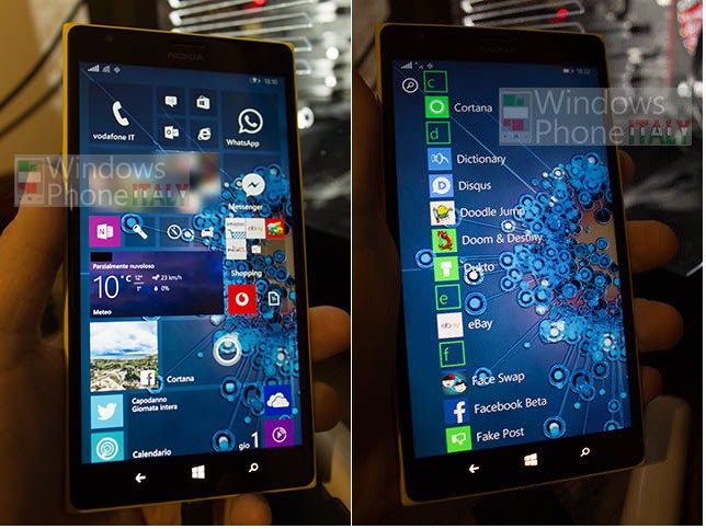  Home screen image leak Rumor Windows 10 Windows Mobile 10 644x483