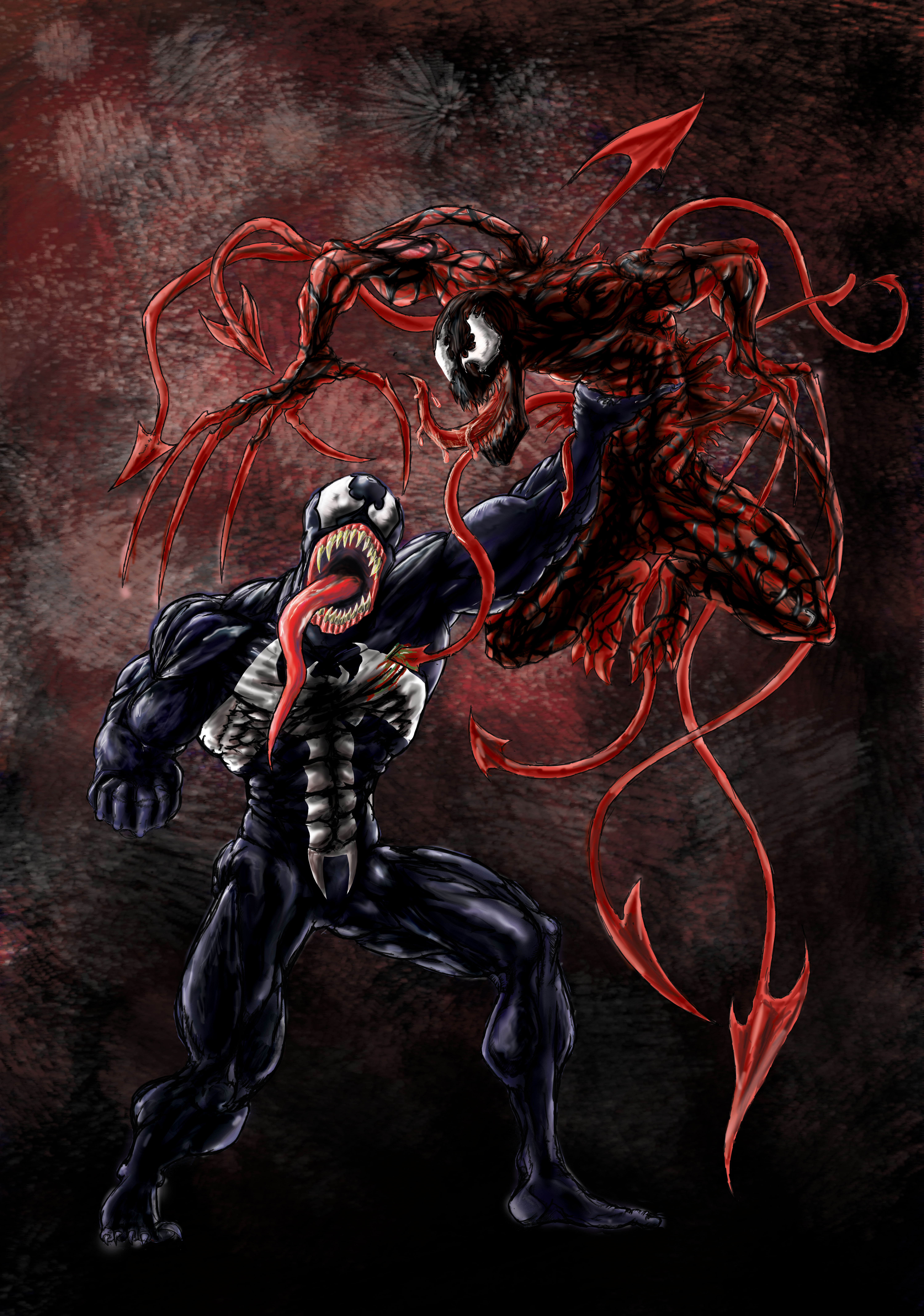Venom And Carnage By Dahk16