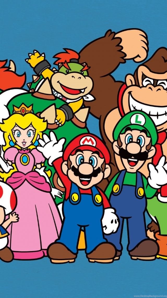 Nintendo Characters iPhone Wallpaper Desktop Background