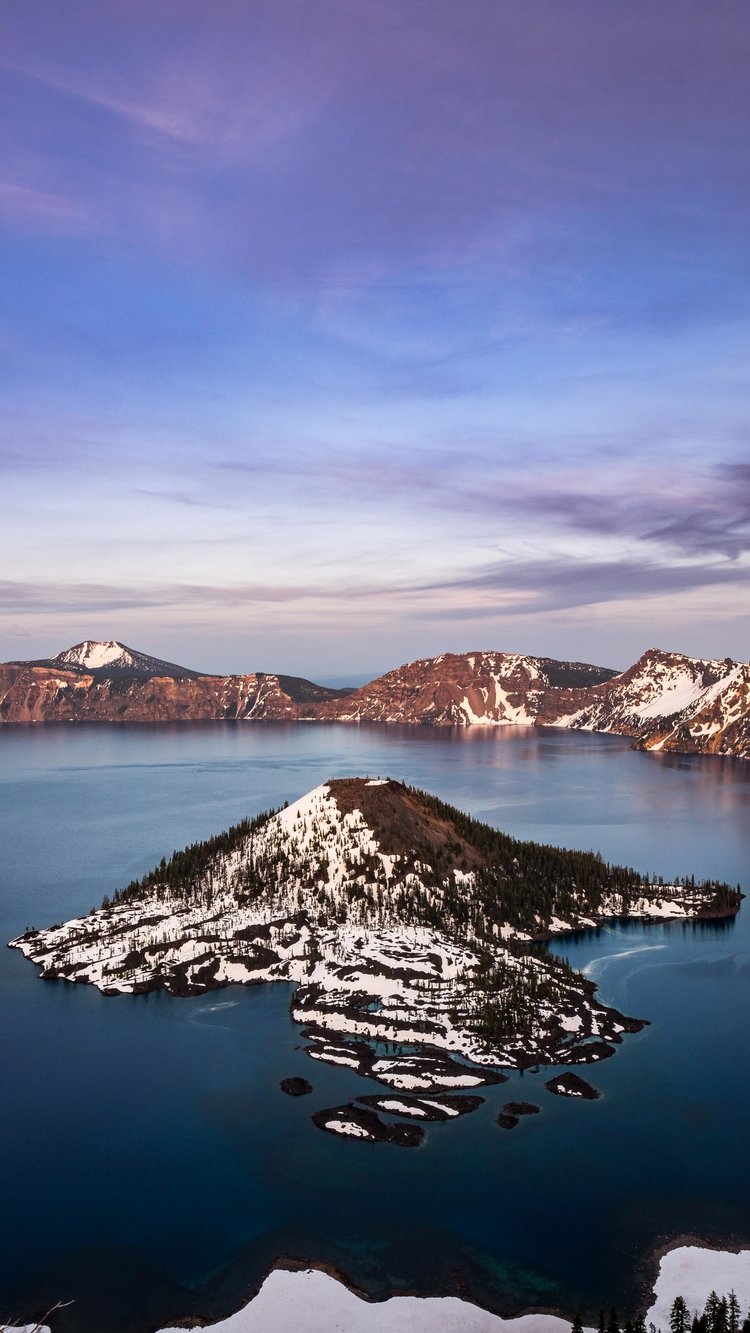 Crater Lake National Park Mobile Phone Wallpaper The Greatest