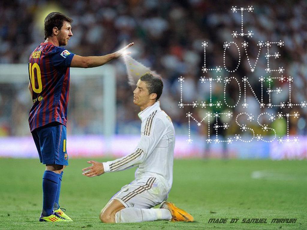 Cristiano Ronaldo Vs Lionel Messi Wallpaper
