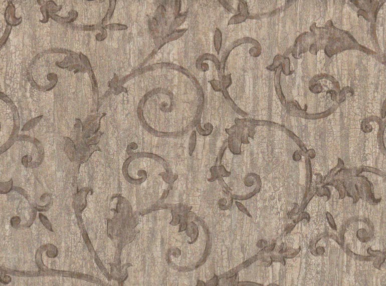 Details About Architectural Scroll Leaves Rustic Wallpaper Vc907