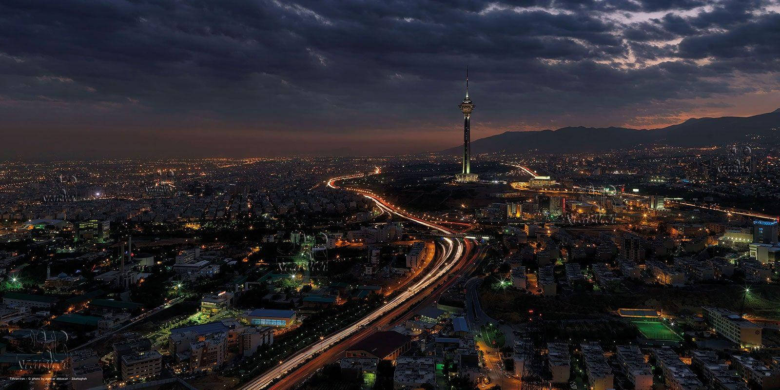 Tehran Night Cityscape 6fmi497ipe4f60pr Wallpaper