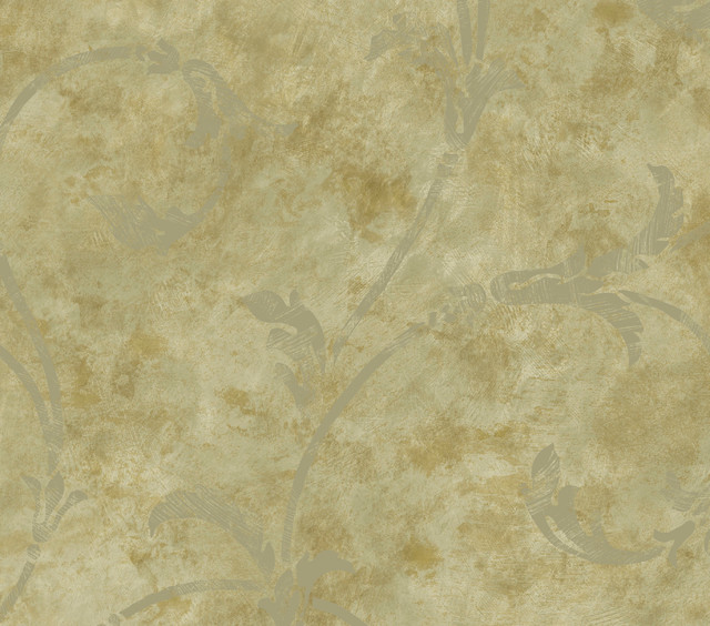 Gold Silver Scroll Wallpaper Bolt Traditional By