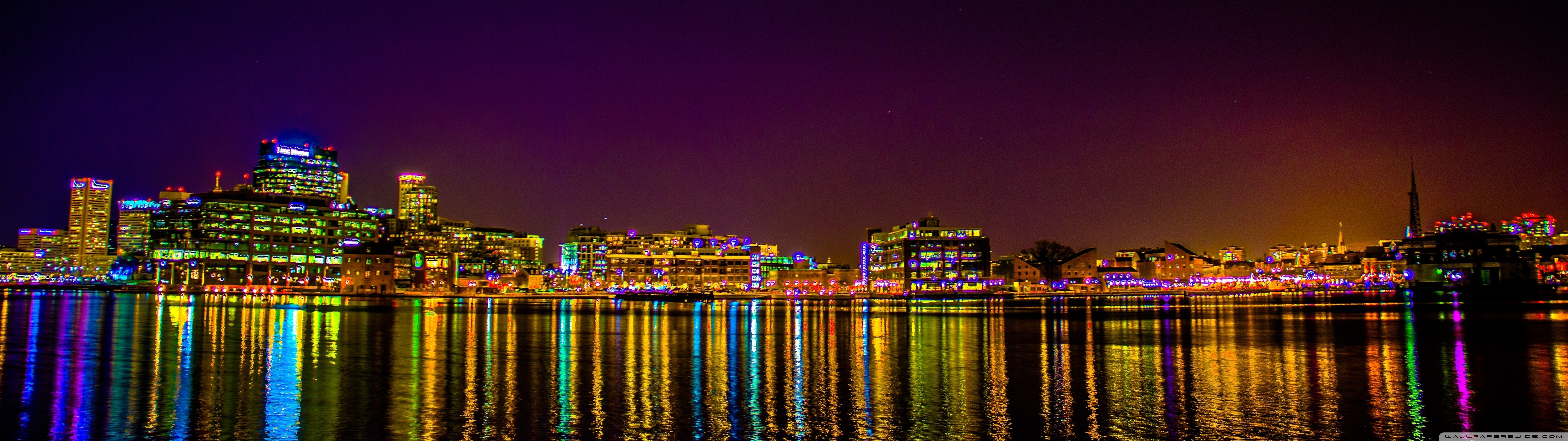 Baltimore From Tide Point Ultra HD Desktop Background Wallpaper