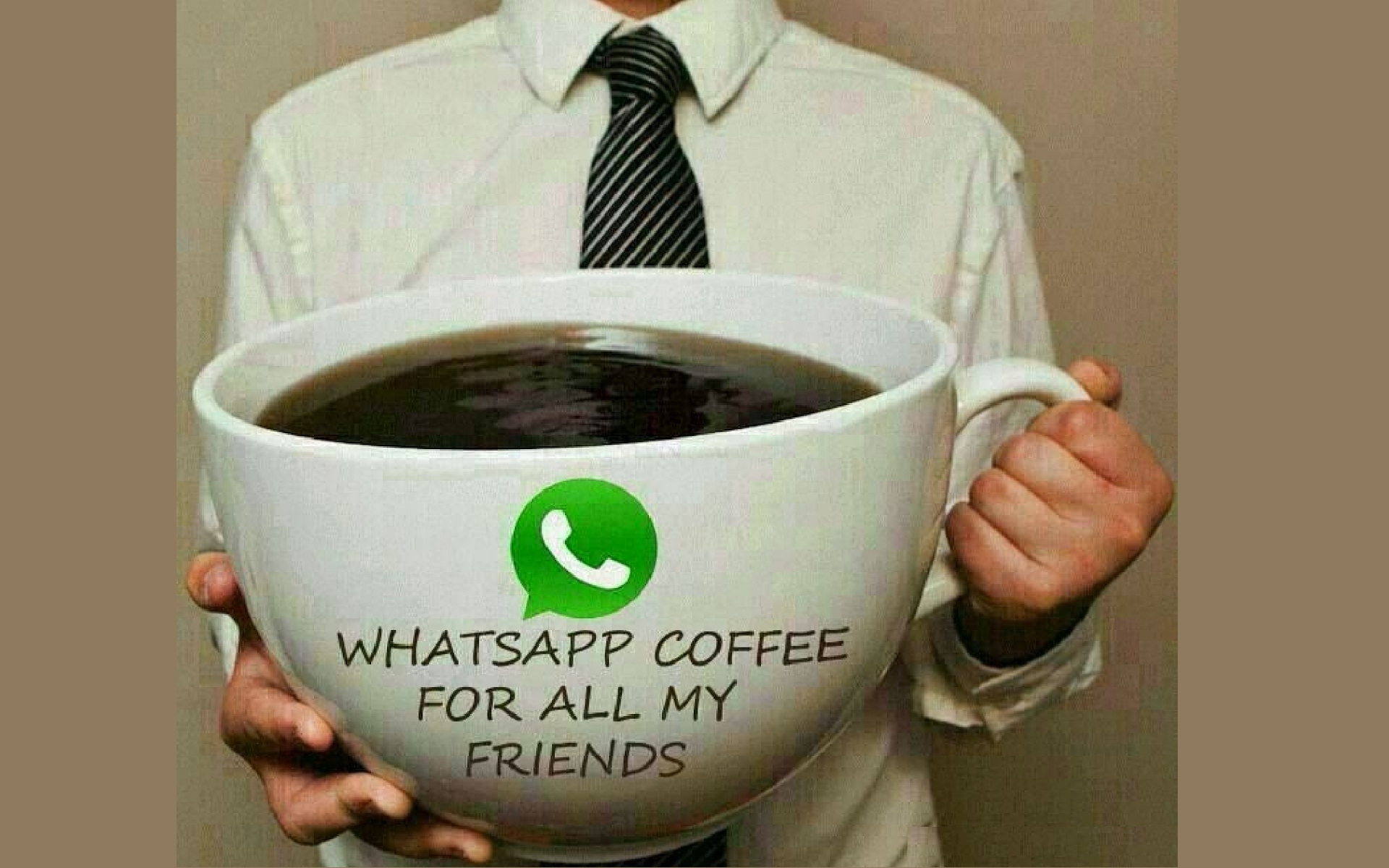 Whatsapp coffee for all friends funny morning HD Wallpapers Rocks