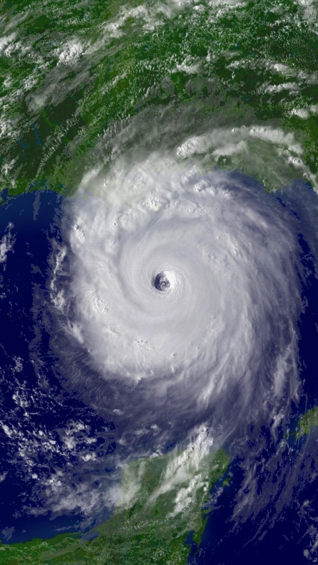 Katrina Hurricane Satellite Image Wallpaper