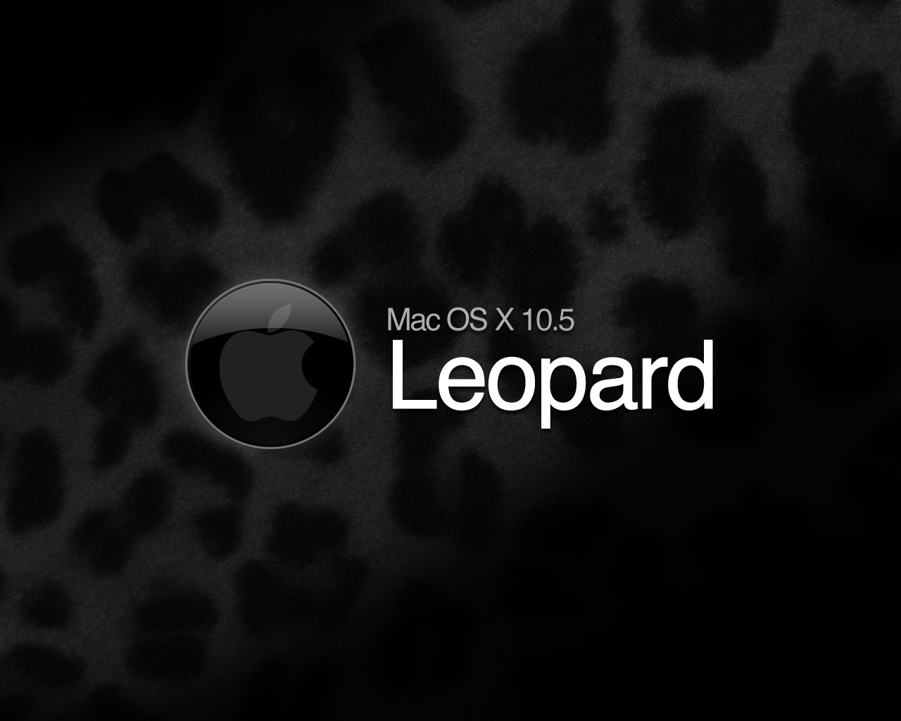 Leopard Mac Os X Wallpaper Here You Can See Black