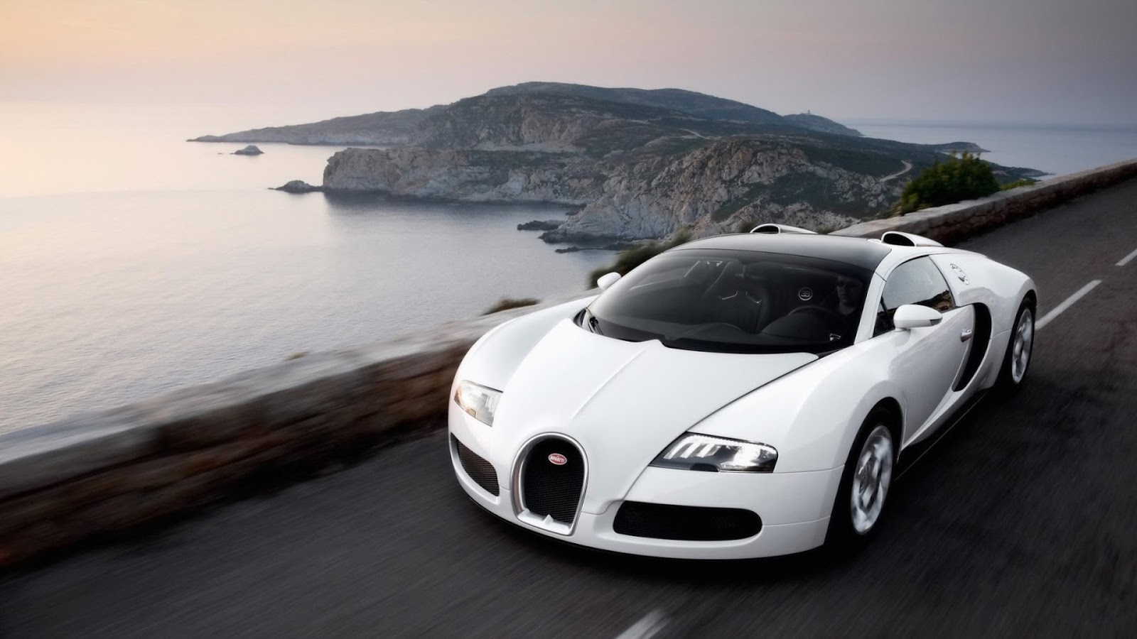 Bugatti Veyron Sports Cars White HD Wallpaper 1080p