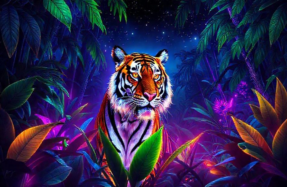 Neon Animal Wallpaper