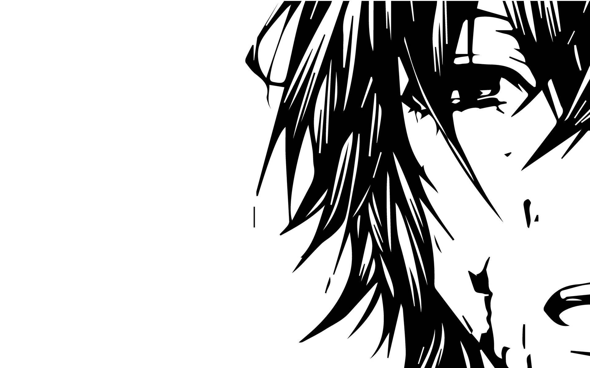 Black And White Anime Boy Wallpaper