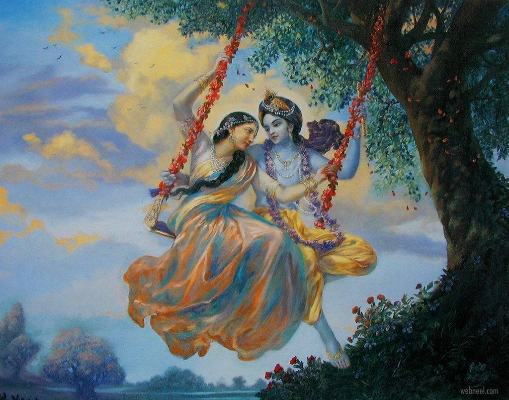 Cute Radha Krishna Wallpaper