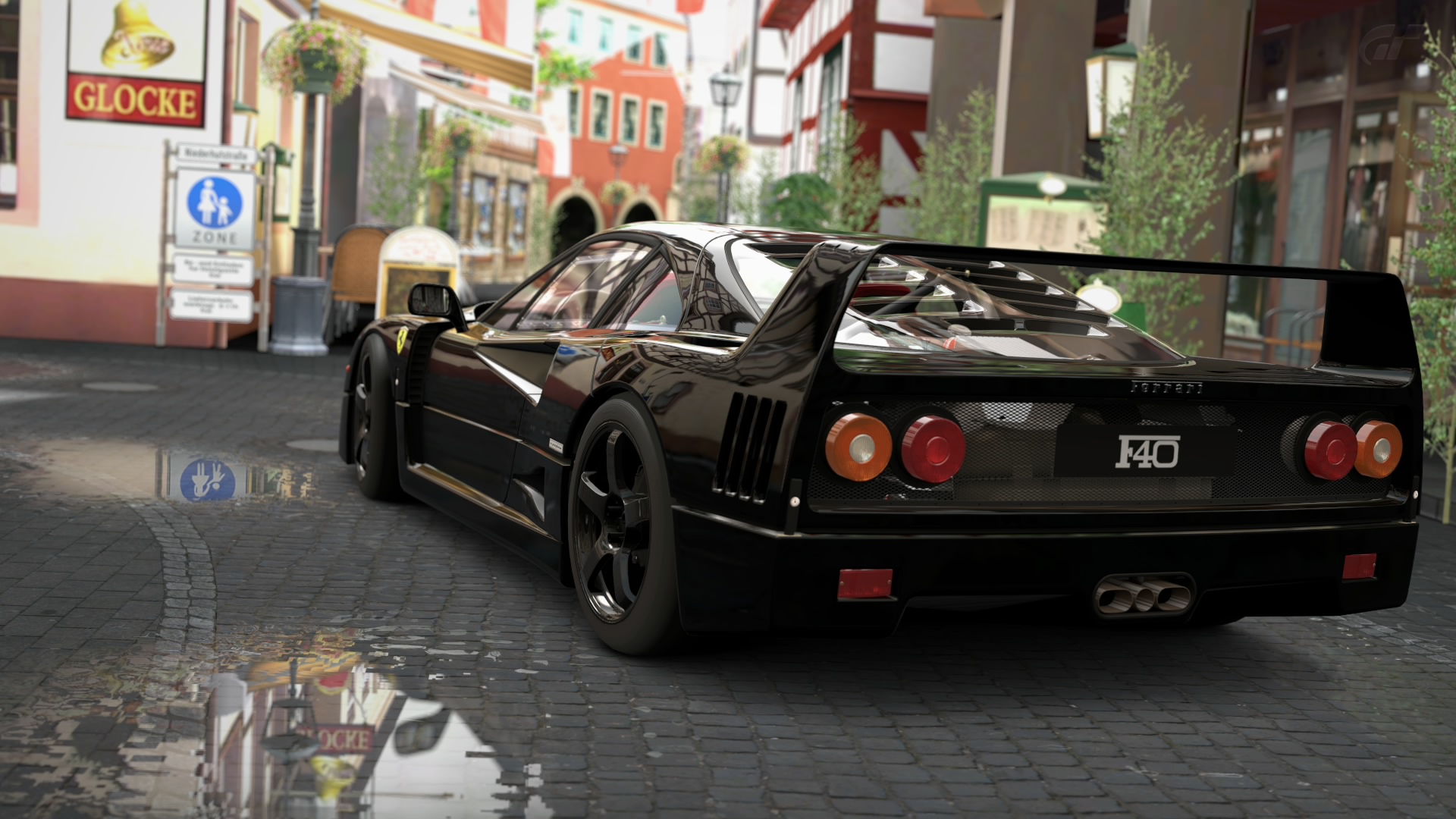 Black Ferrari F40 HD Wallpaper Id