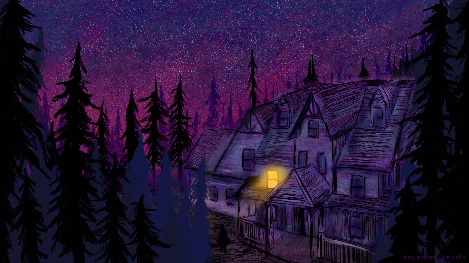Top Purple Night Sky Wallpaper Full HD 4k To Use