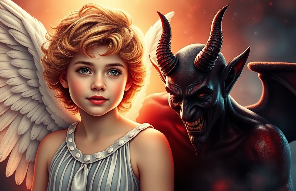 Angel And Devil Wallpaper