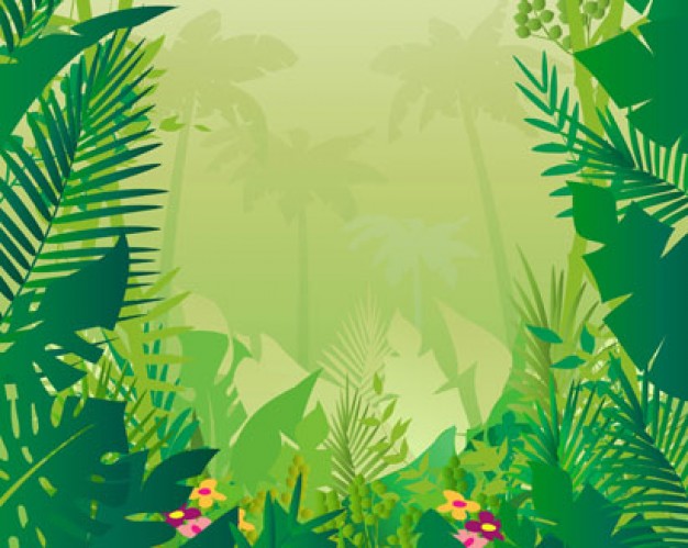 Jungle Background Vector Free Download