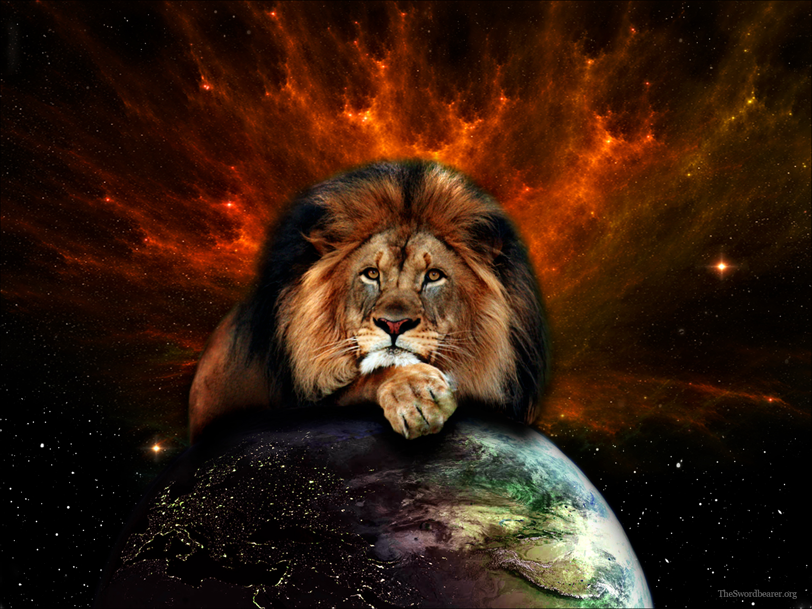 Download King Lion Galaxy Wallpaper  Wallpaperscom
