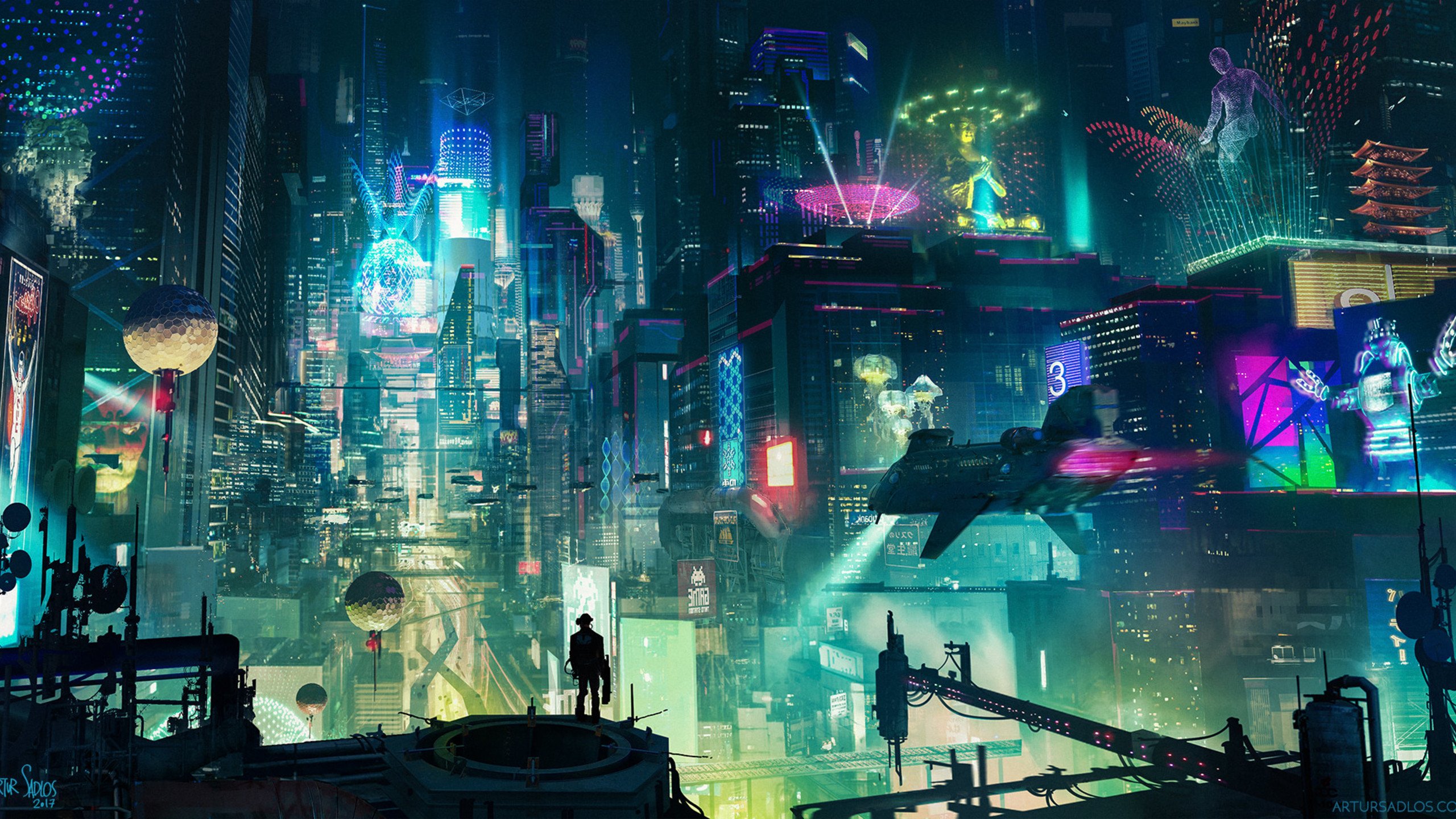 Cyberpunk City HD Wallpaper