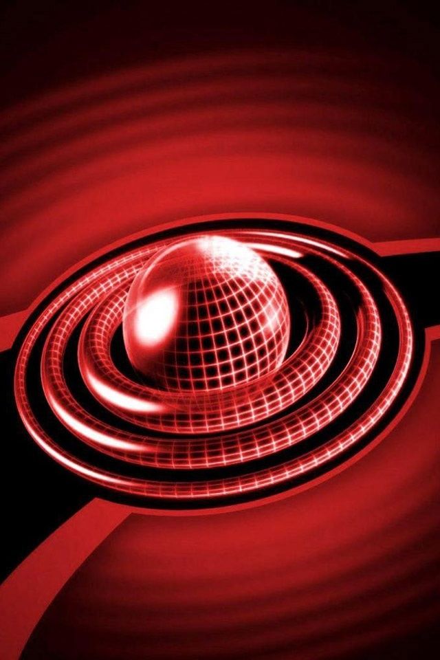HD 3d Red Ball Circle iPhone Wallpaper Nature Pictures In