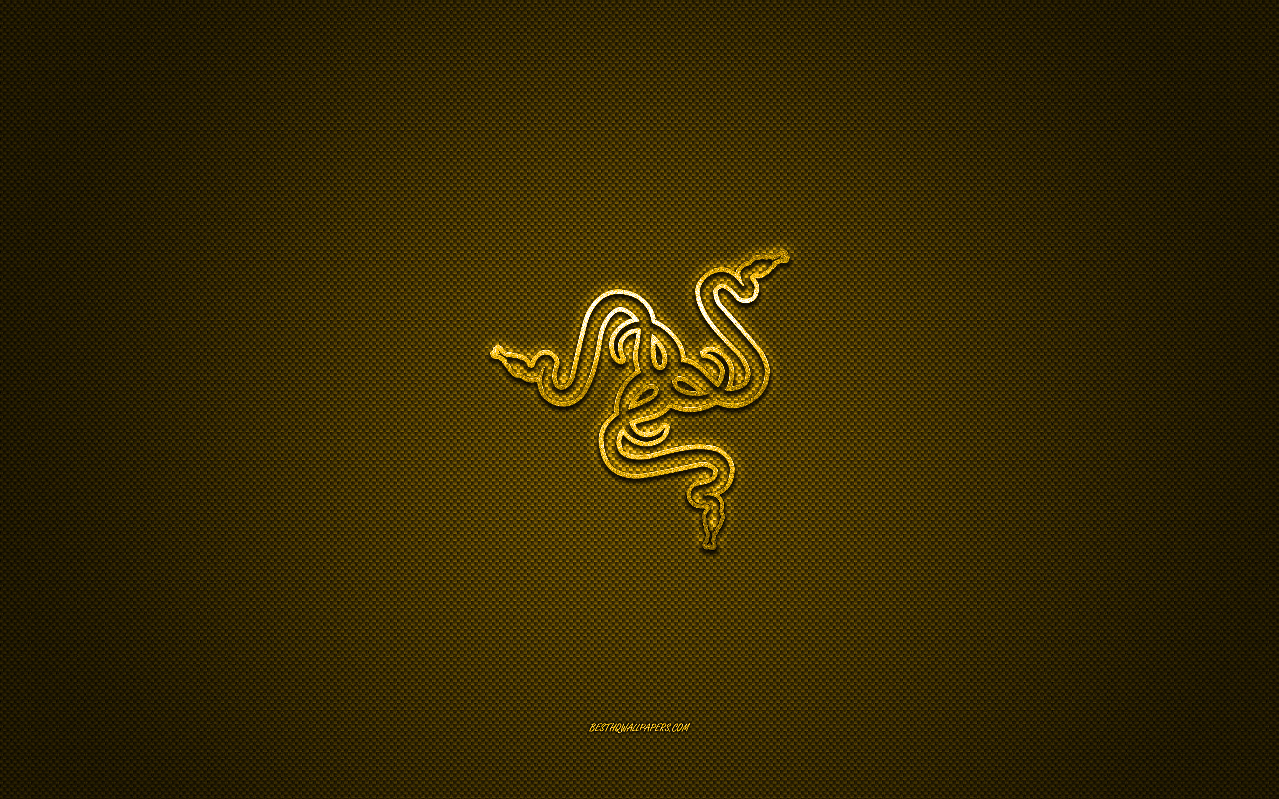 🔥 Free Download Wallpaper Razer Logo Metal Emblem Golden Carbon by davidy12 WallpaperSafari