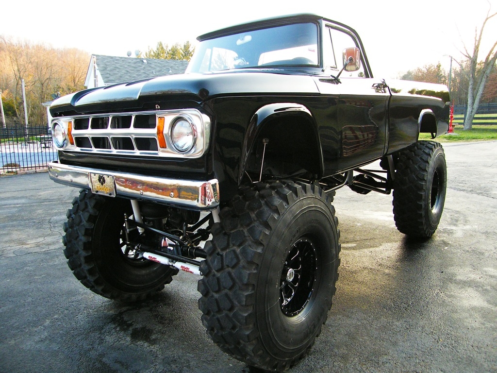 Wallpaper Jacked Up Dodge Trucks Mudding Car