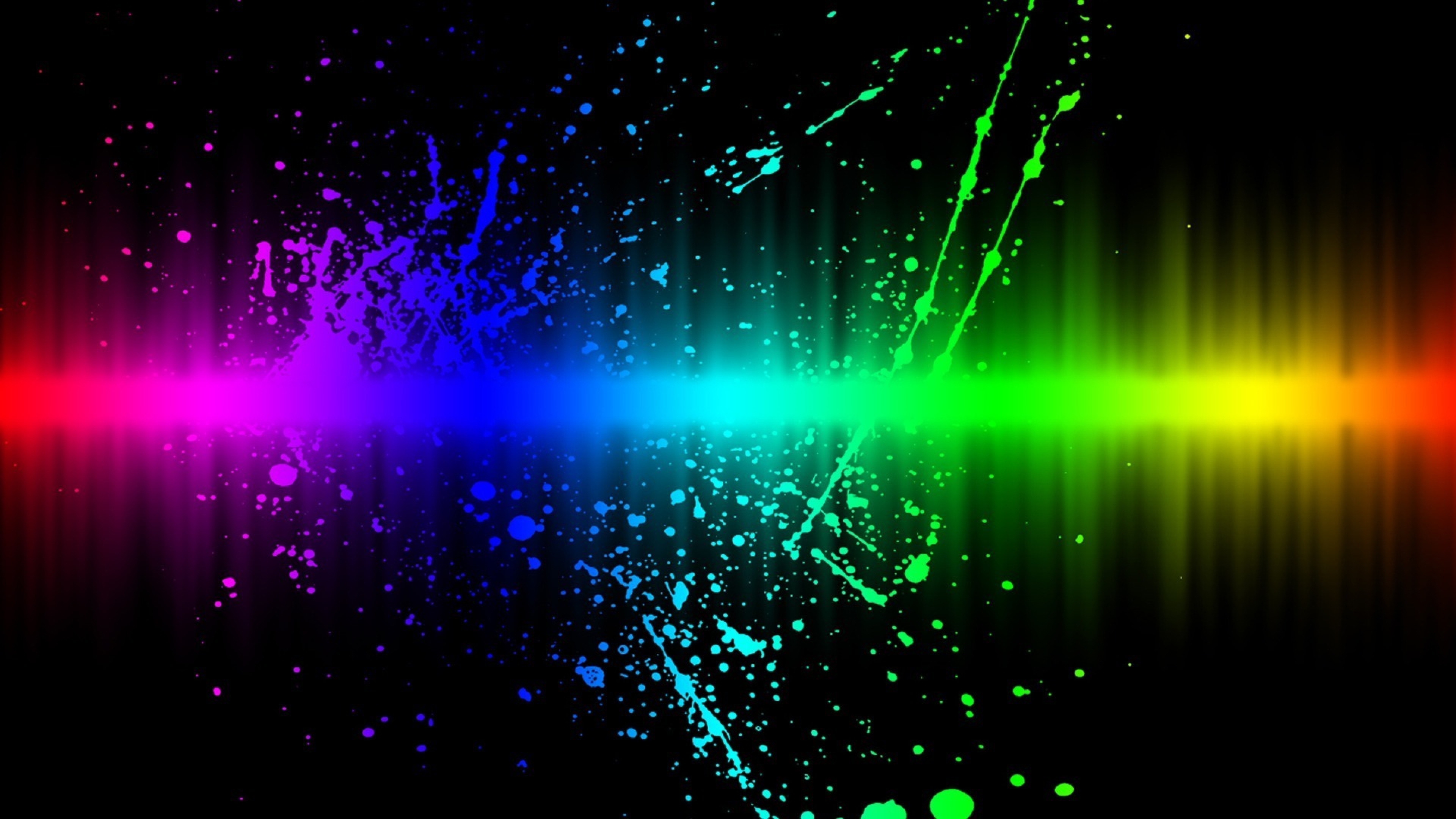 Cool Wallpaper With Colorful Rainbow Paint HD