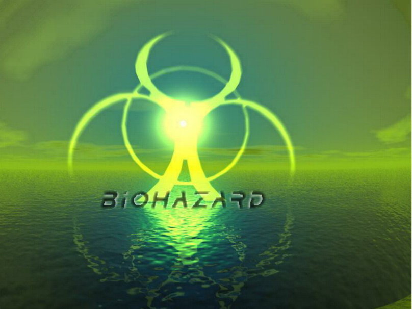 Biohazard Green World Wallpaper