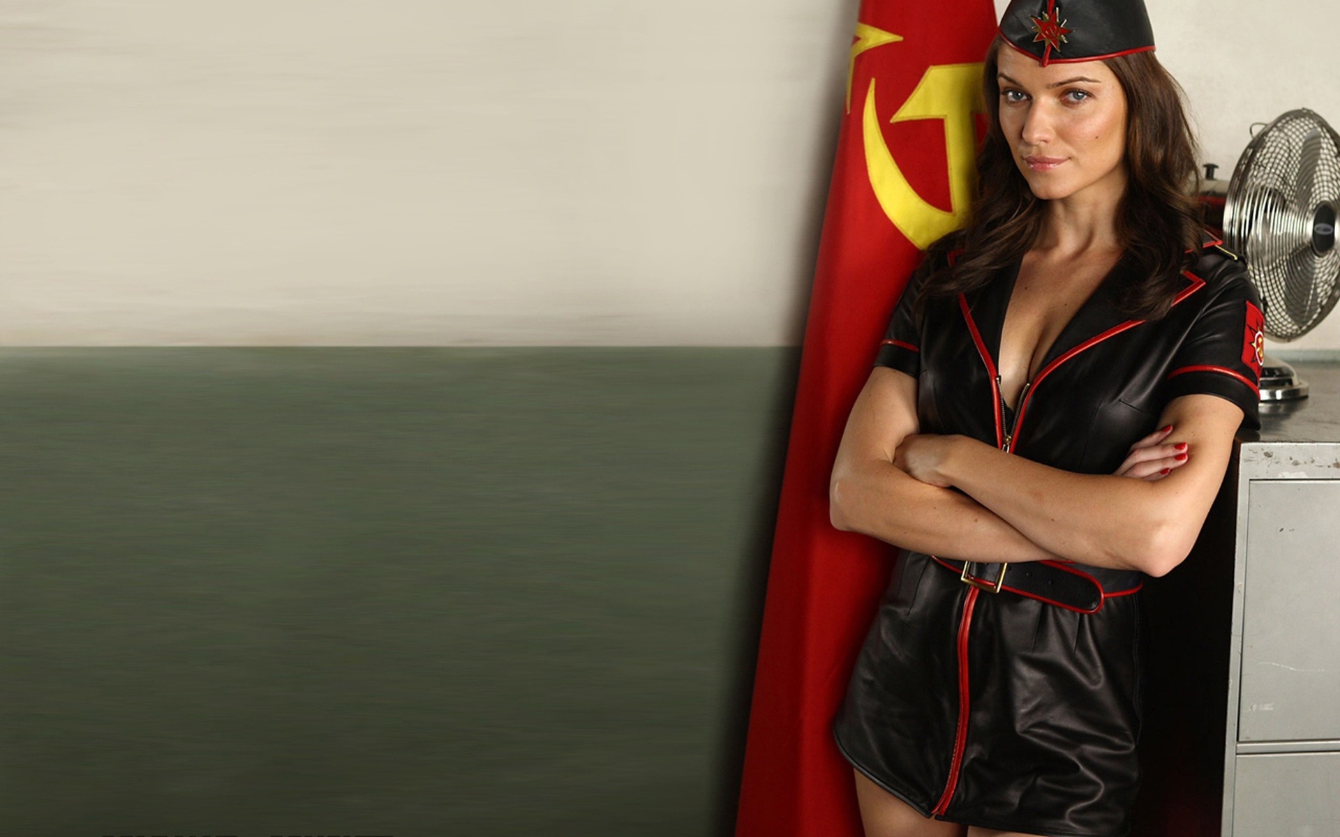 Wallpaper Ivana Milicevic Red Alert Ussr Flag Desktop