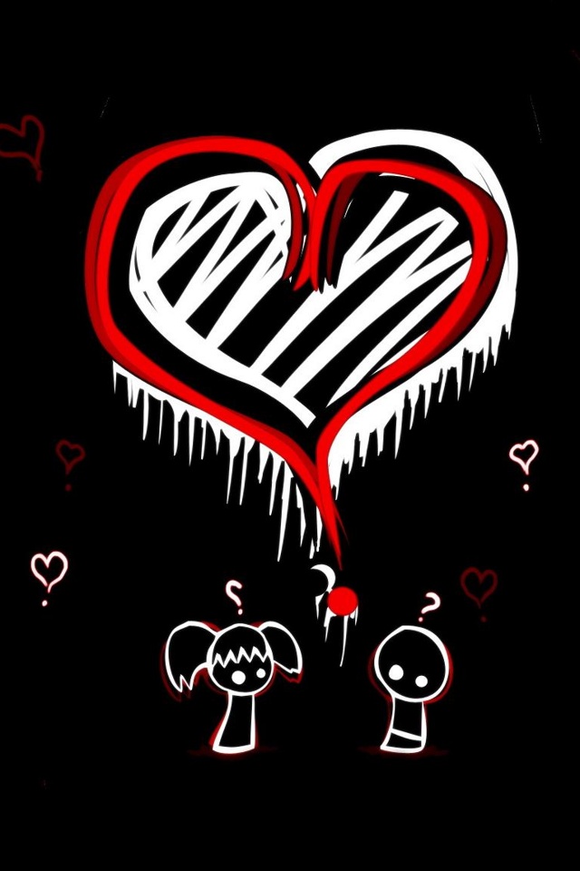 Wallpaper for iPhone Emo Love