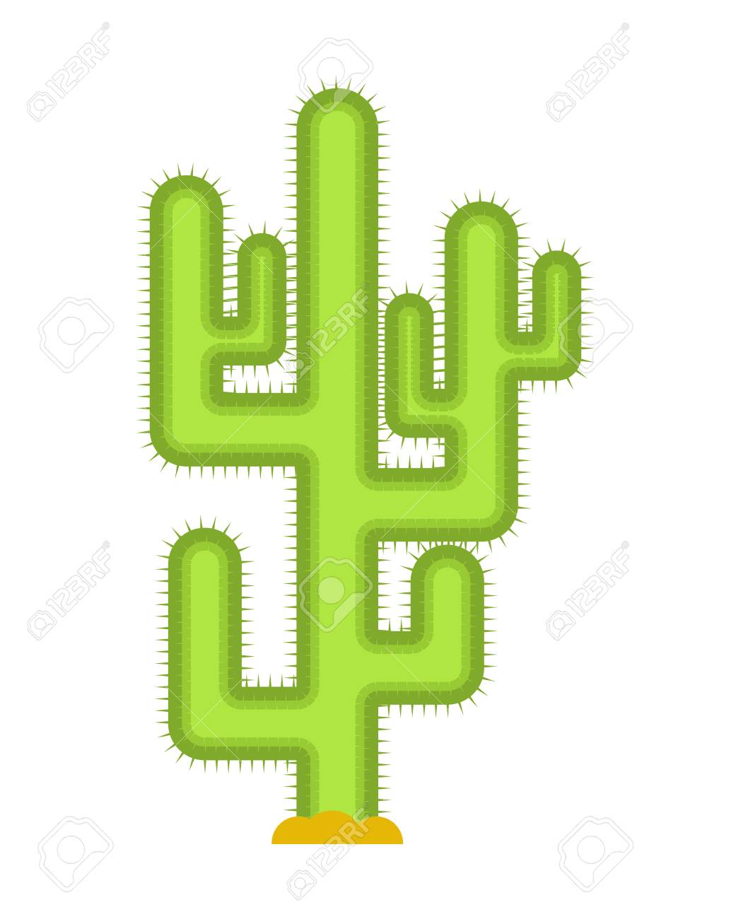 Cactus Isolated Large Peyote From Desert On White Background