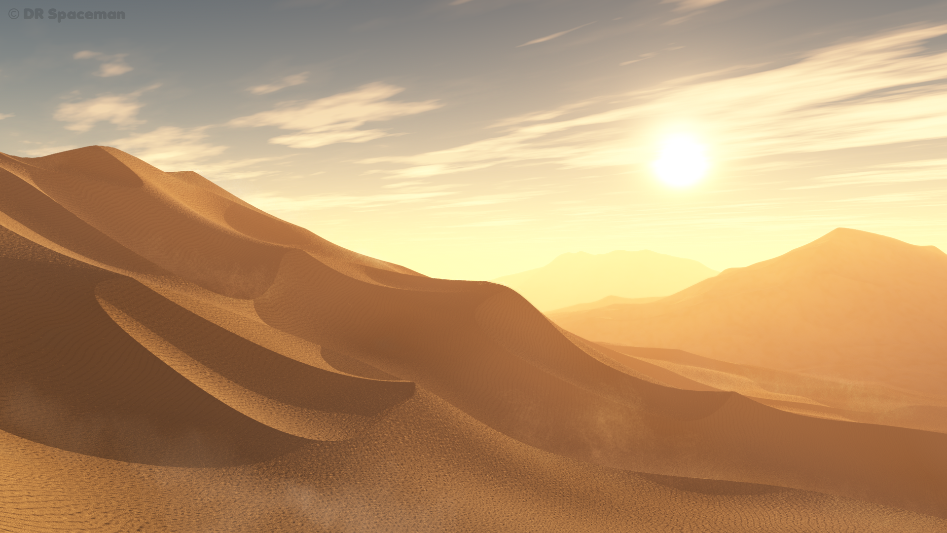 Vue Desert Scene By Drspaceman