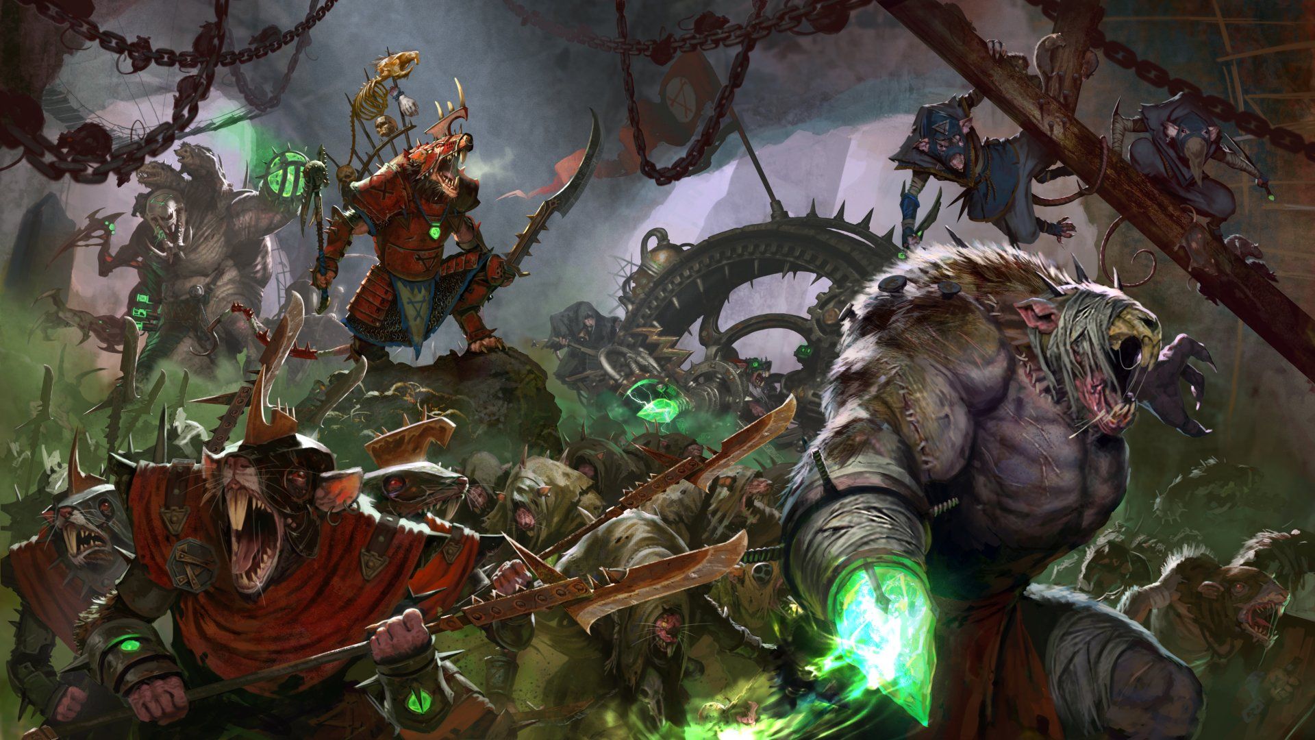 Video Game Total War Warhammer Ii Warrior Creature Rat Skaven