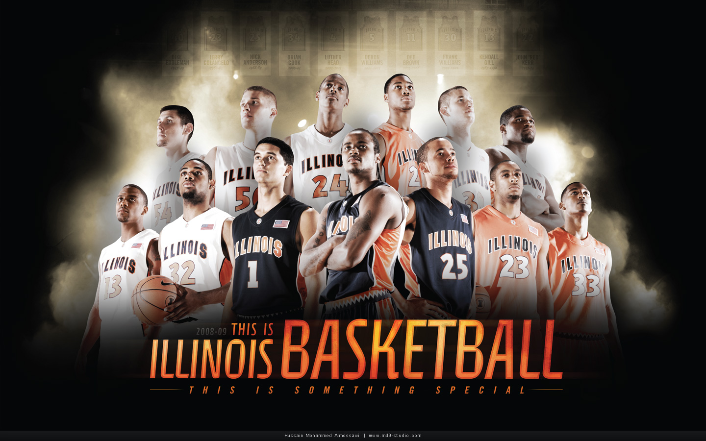 Illinois Basketball Poster By Mossawi
