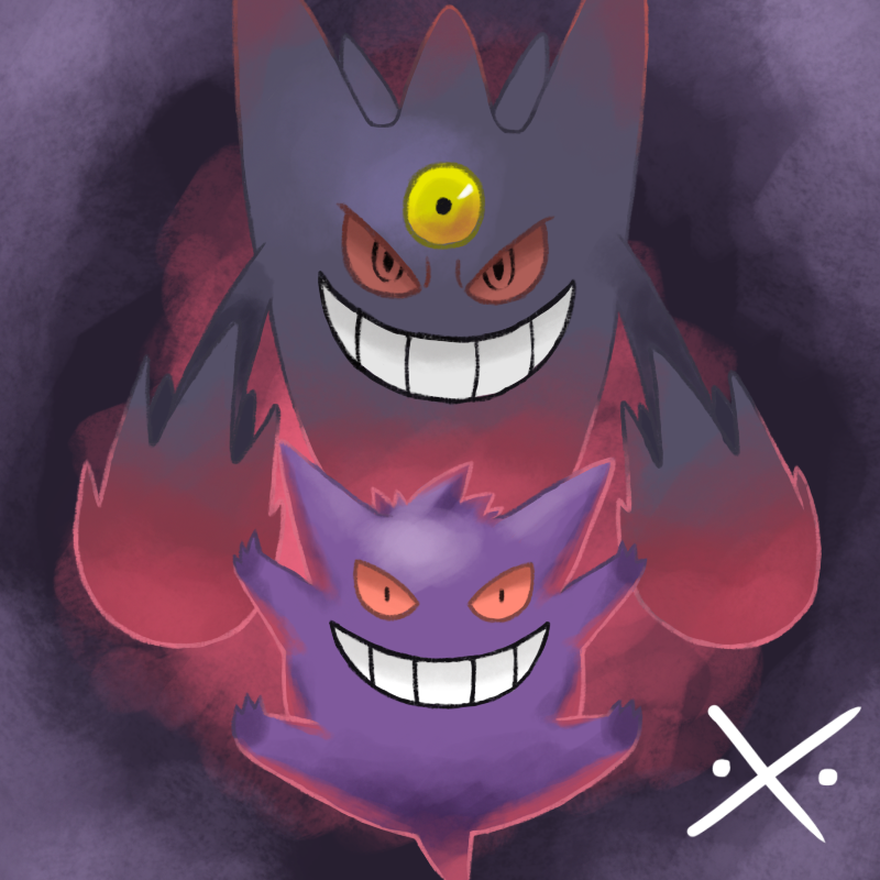 Shiny Mega Gengar- Hex: by UsagiSasami on DeviantArt