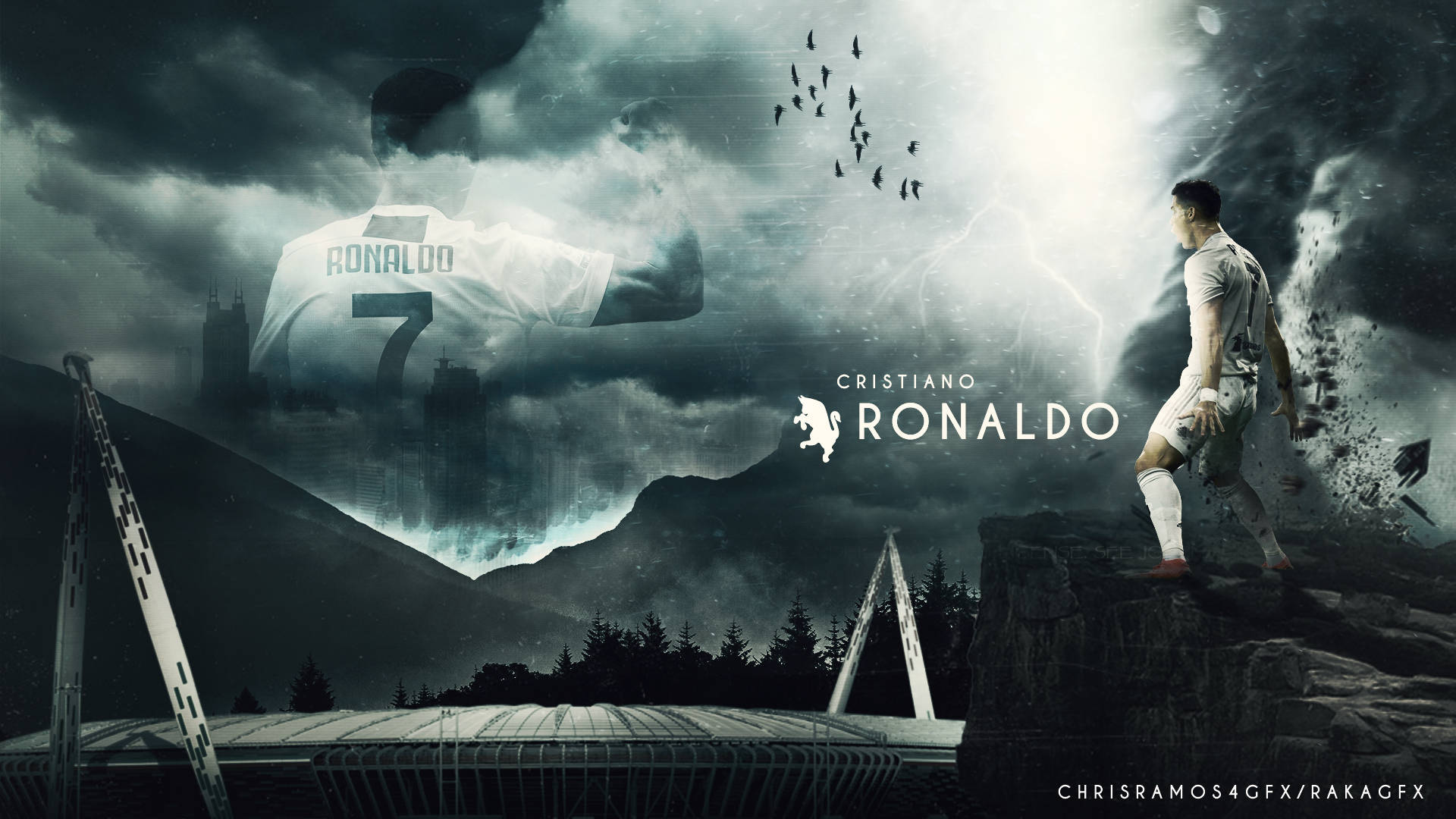 Screaming Cristiano Ronaldo HD 4k Wallpaper