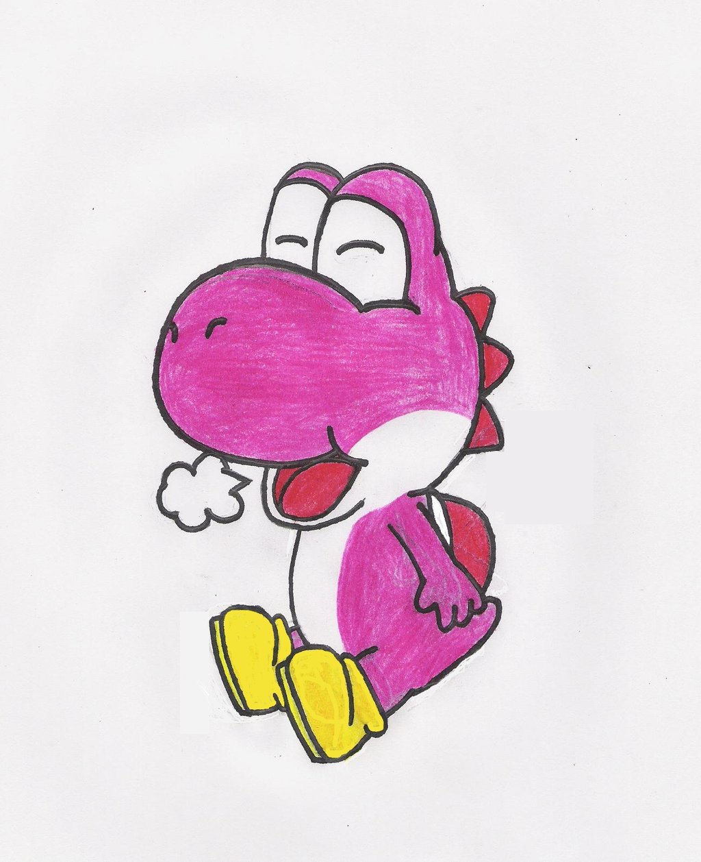 Pink Yoshi By Luigiblubber