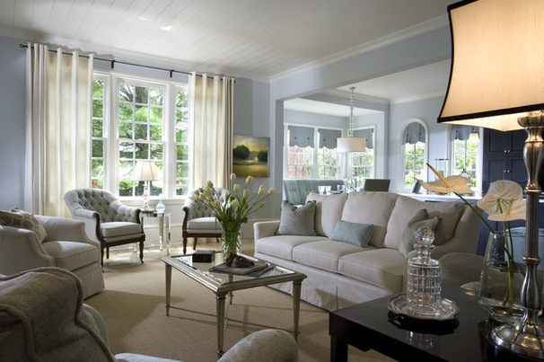Traditional Living Room by J Hirsch Interior Design LLC