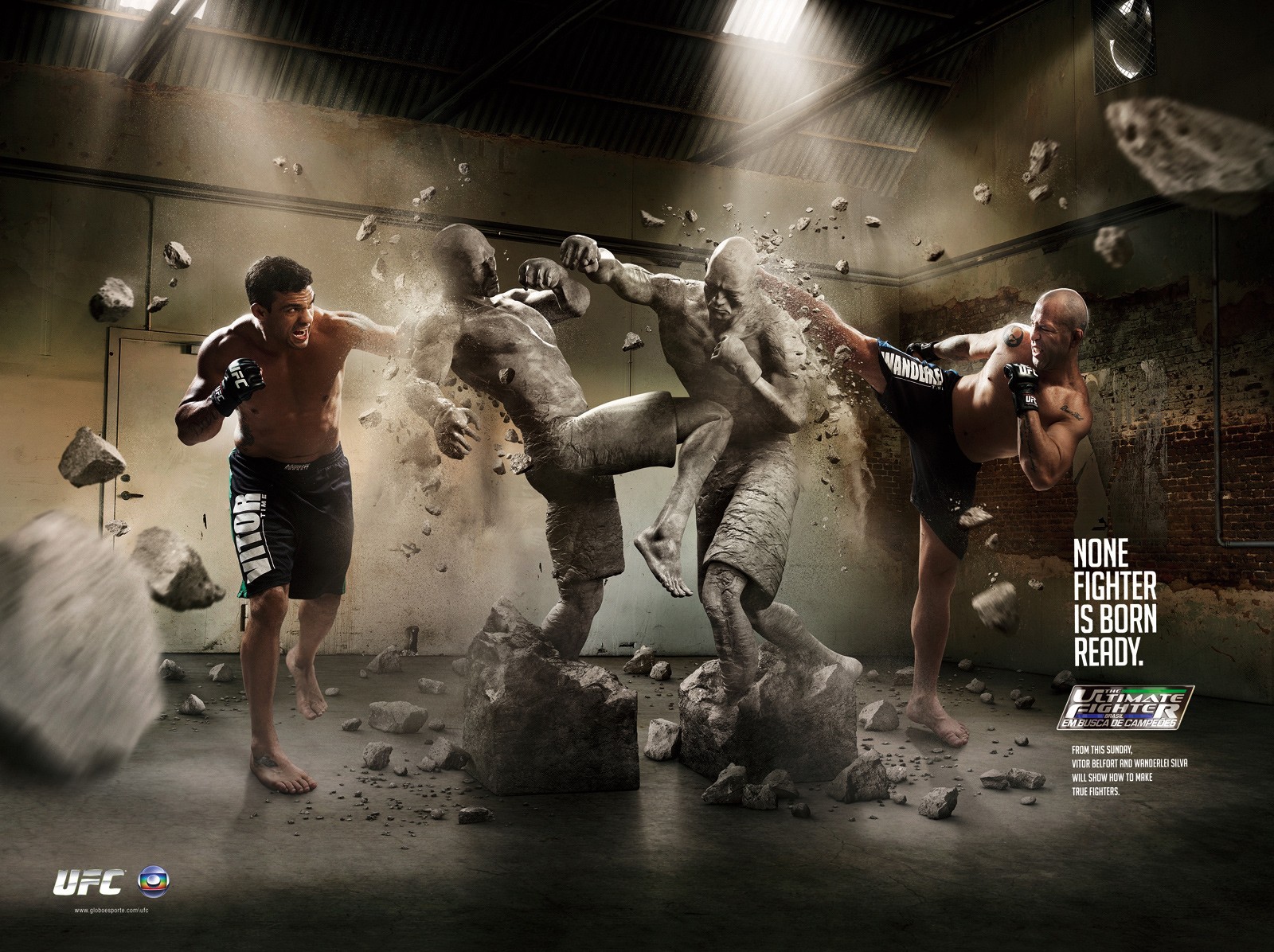 Fight Men Wallpaper Brazil Ufc Statues