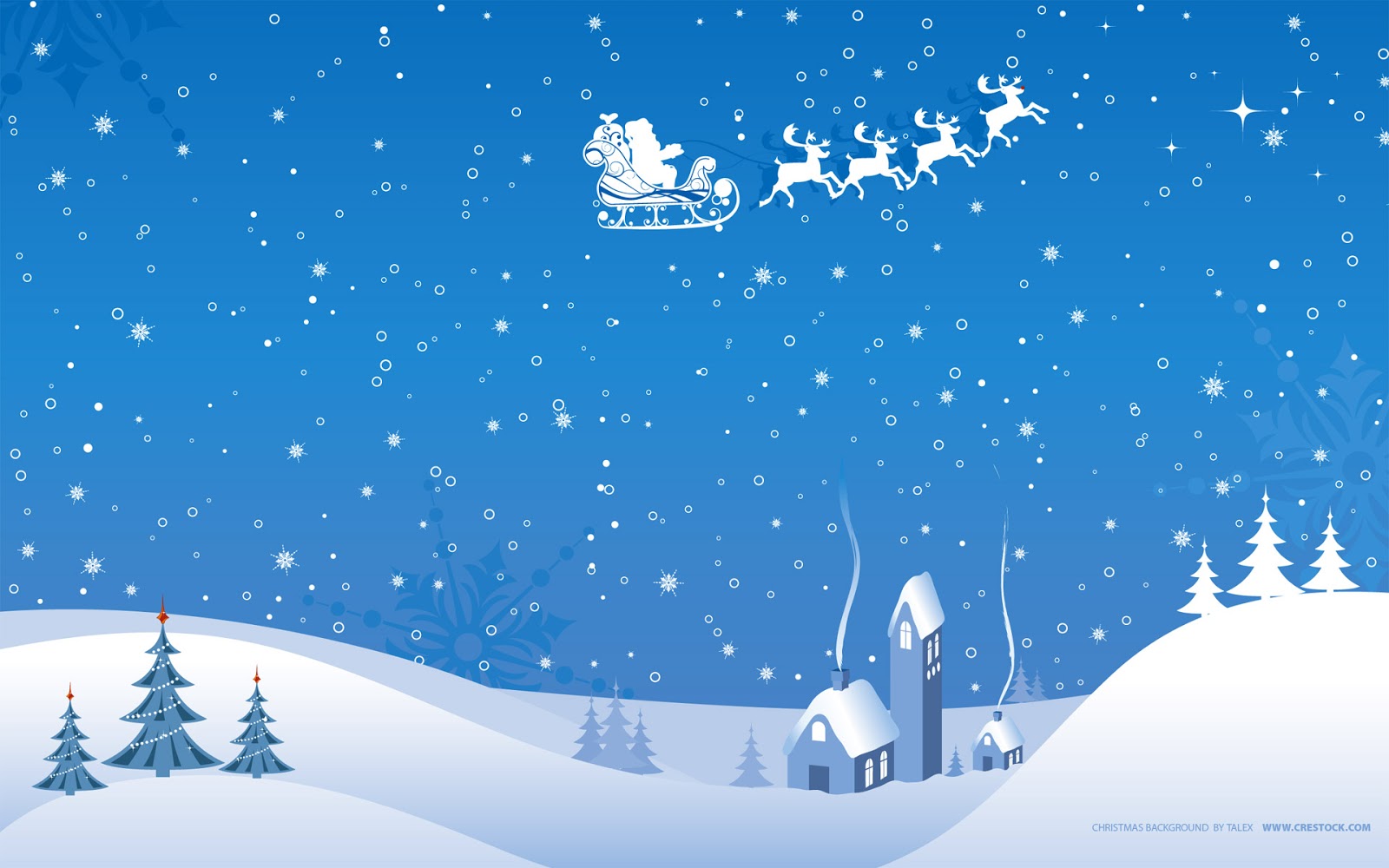 Wallpaper Snow Theme Merry Christmas Background