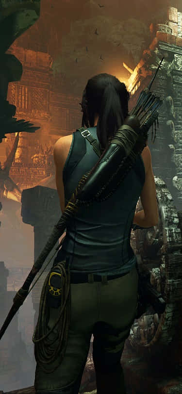 iPhone X Shadow Of The Tomb Raider Background Wallpaper