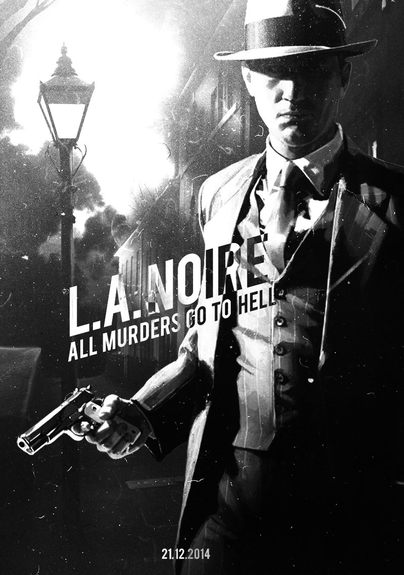 L A Noire Movie Poster By Olenar
