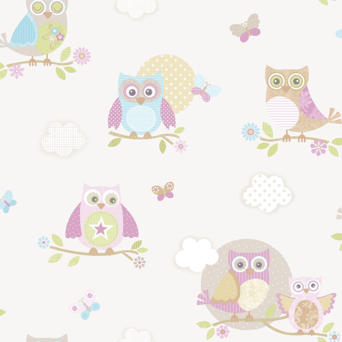 Owls Wallpaper For Kids Childrens With