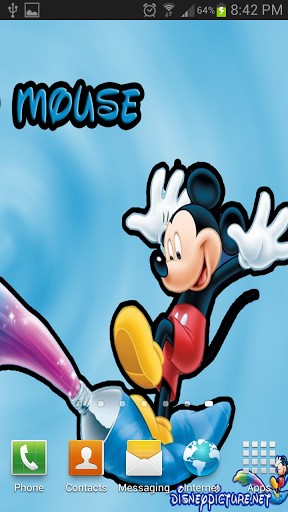 Bigger Mickey Mouse Live Wallpaper For Android Screenshot