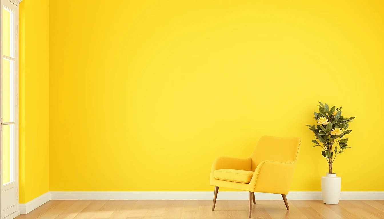 Solid Yellow Wallpaper