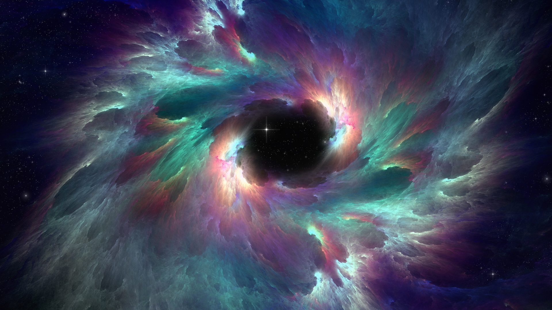 Download iridescent nebula wallpaper HD wallpaper