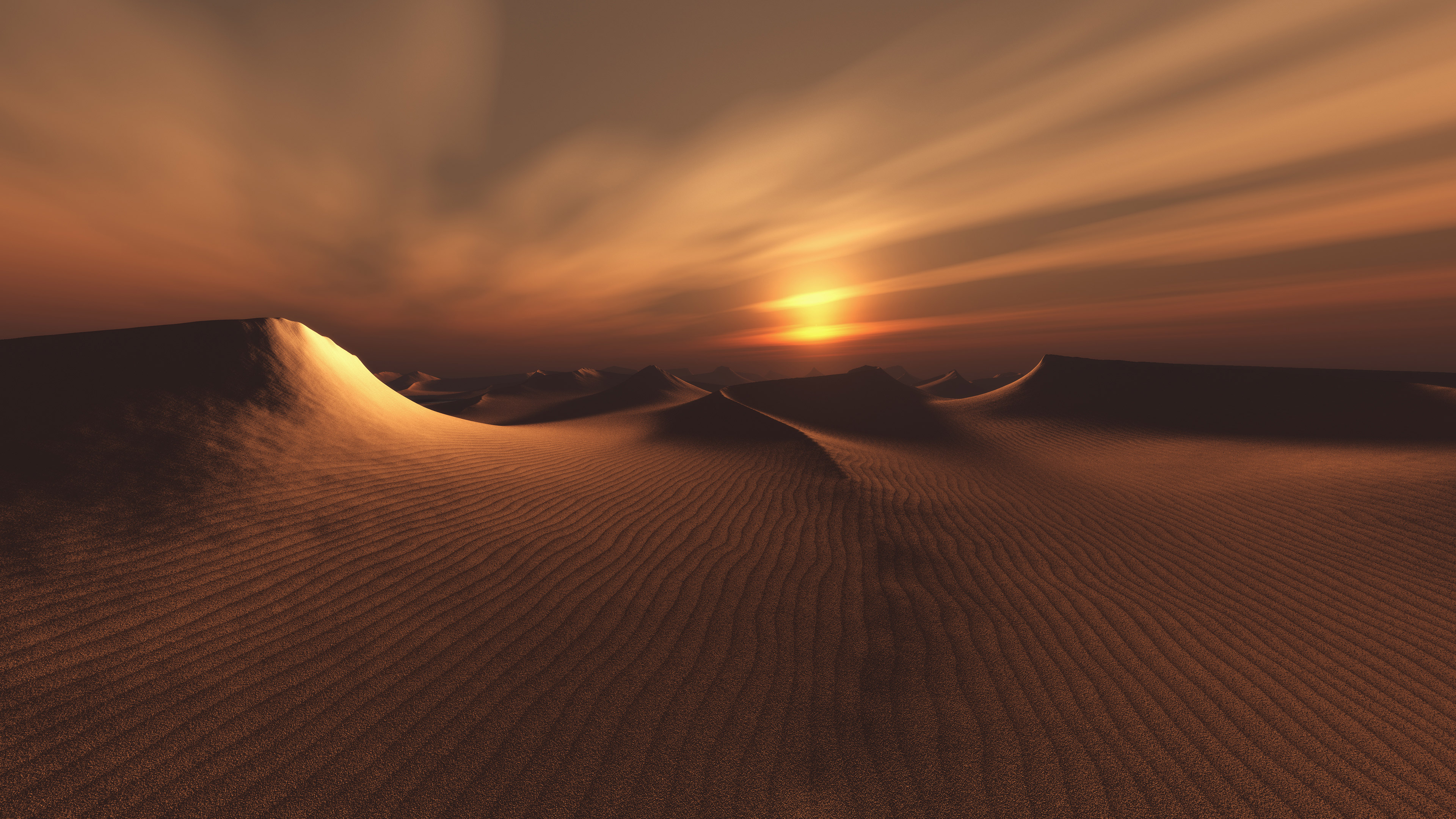 Desert Dark Wallpaper HD Nature 4k Image