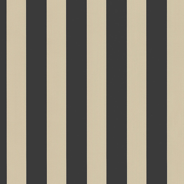 Black And Beige Stripe Wallpaper Sample Traditional