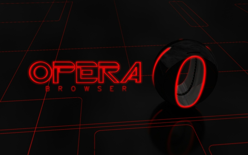 Opera Web Browser Tron Wallpaper