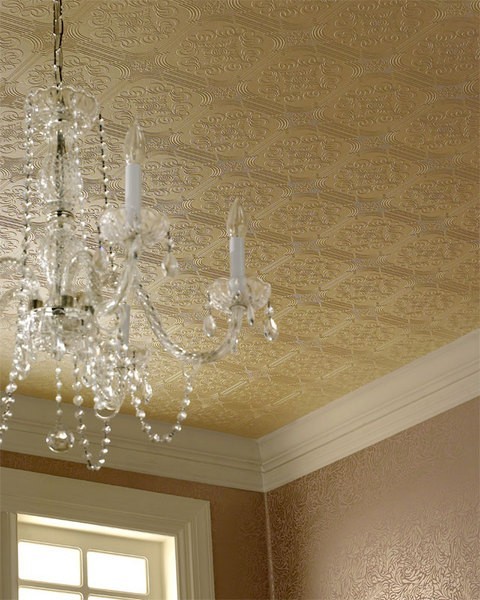 Using Faux Tin Ceiling Wallpaper Better Home Guide